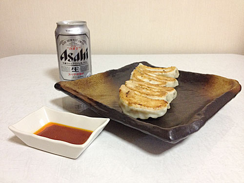 ギョーザとスーパードライ
