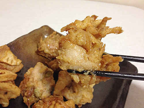 ゴボウと鶏のから揚げ