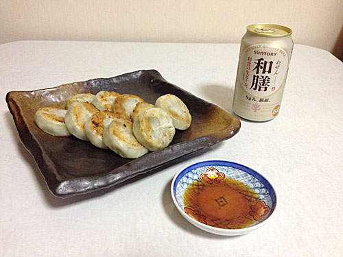ニラ饅頭とサントリー和膳