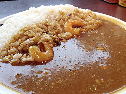 CoCo壱番屋　エビあさりカレー　アップ