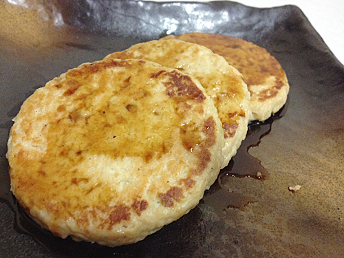 鰯ハンバーグ　アップ
