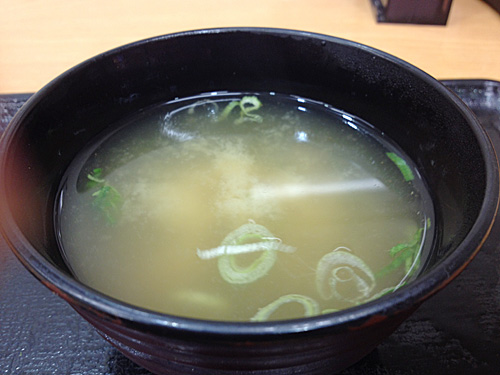 吉牛の味噌汁