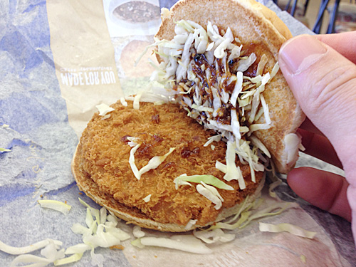 とんかつマックバーガーの中身