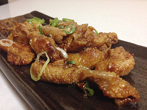 鶏皮の照焼　アップ