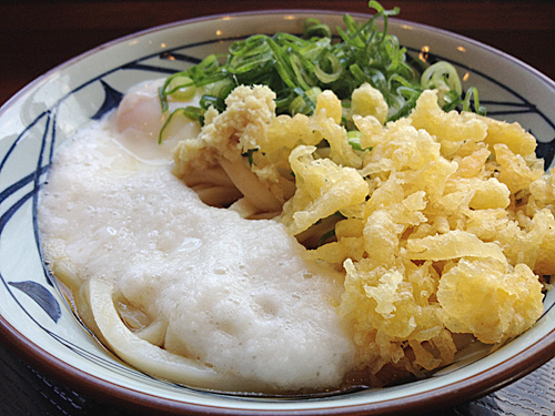 丸亀製麺　とろ玉うどん　アップ