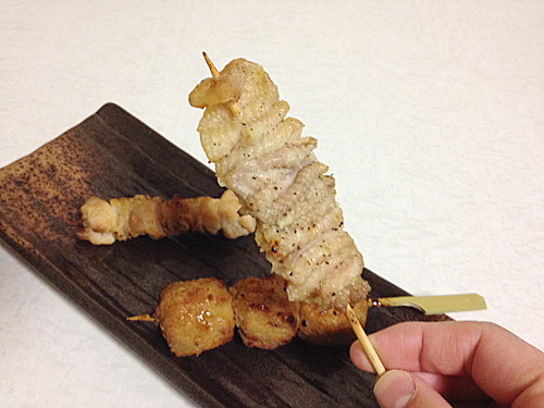 やきとり　鶏皮