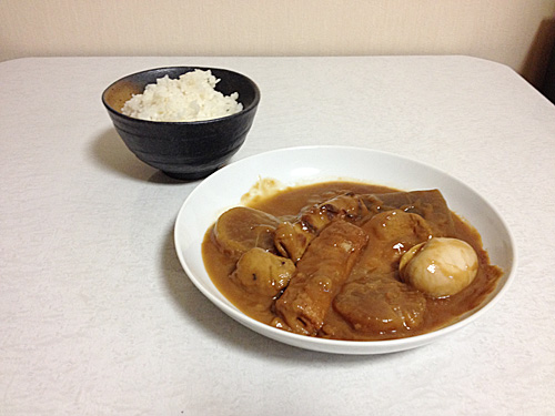 味噌煮込みおでんとごはん