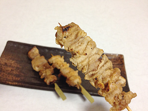 焼き鳥　鶏皮