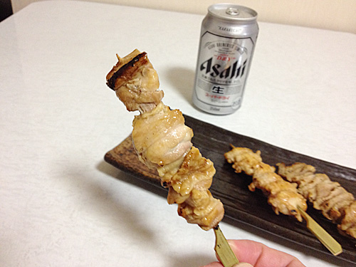 スーパードライと焼き鳥