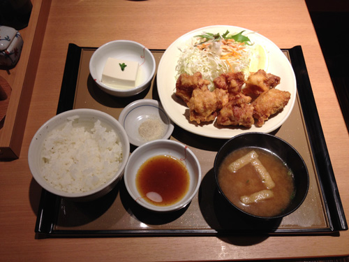やよい軒　から揚げ定食