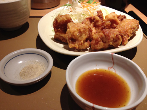 から揚げと塩とポン酢