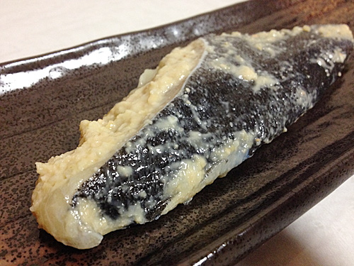 銀たら味噌漬け　焼き上げ前