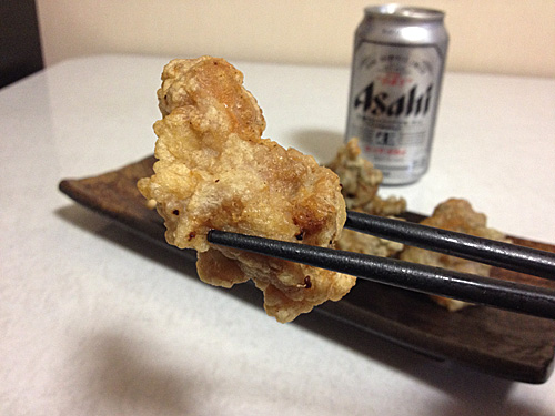 スーパードライと唐揚げ