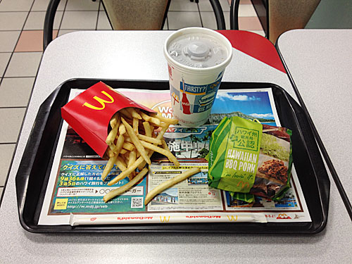 マクドナルド　ハワイアンバーベキューポークセット