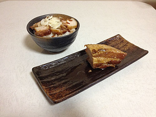 豚の角煮と角煮丼