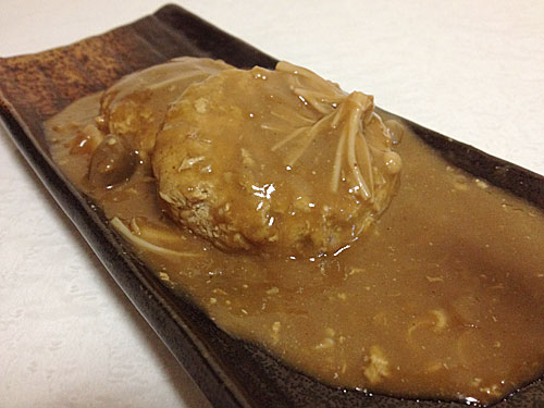 ポークハンバーグ　アップ