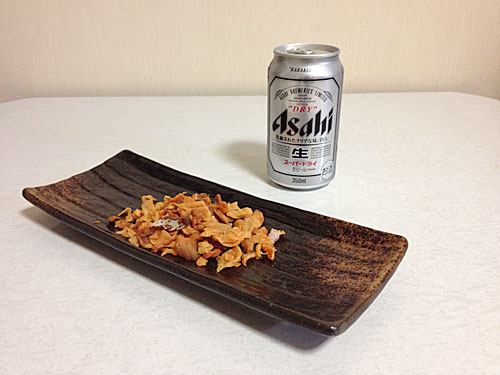 ます寿司ジャーキーとビール