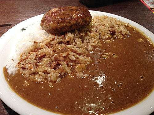 CoCo壱番屋　チーズインハンバーグカレー　アップ