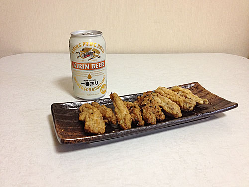 手羽先とキリン一番搾り