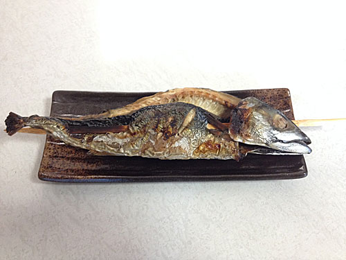 鯖の丸焼き