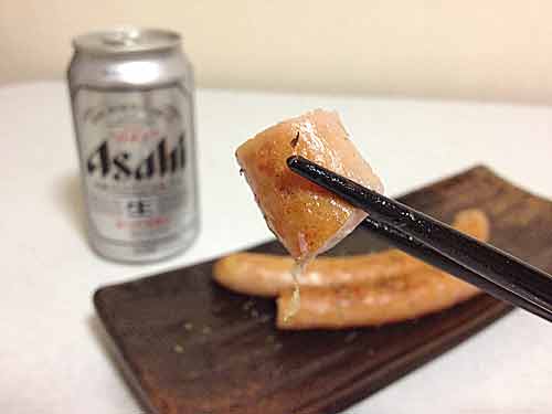 ビールとレモン＆ゆずソーセージ