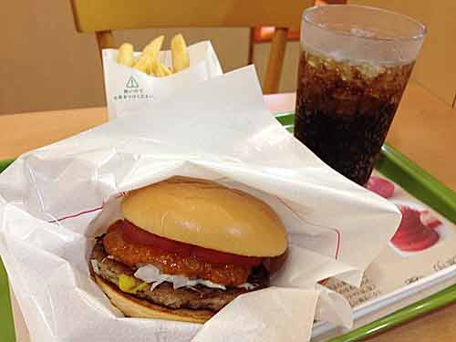 モスバーガー＋オニポテセット　アップ