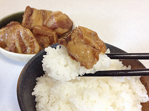 ごはんと豚の角煮