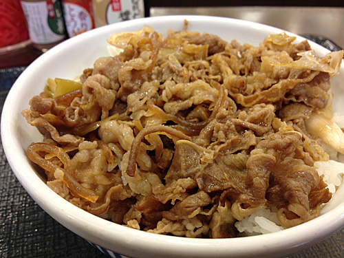 なか卯　和風牛丼　アップ