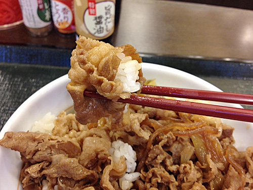 なか卯　和風牛丼の具とごはん