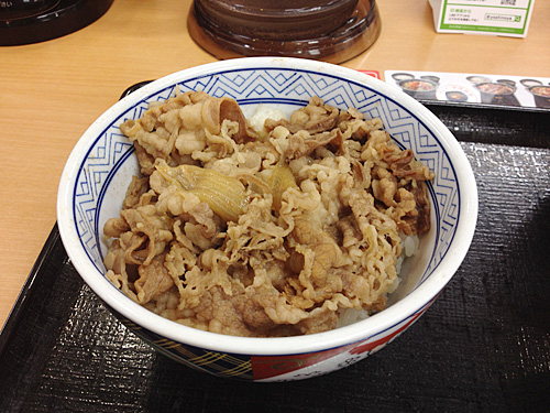 牛丼　化粧前