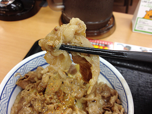 牛丼のお肉