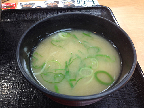 吉野家　みそ汁