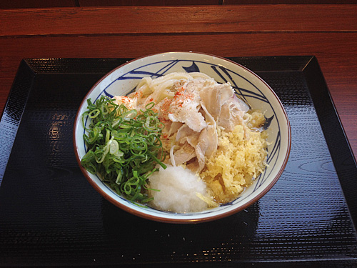 丸亀製麺　豚マリネぶっかけうど