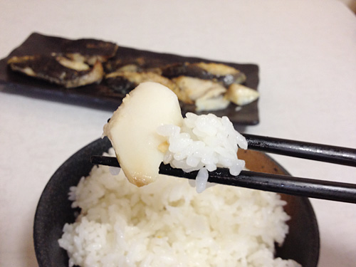 ごはんと一緒に銀たら切り落とし