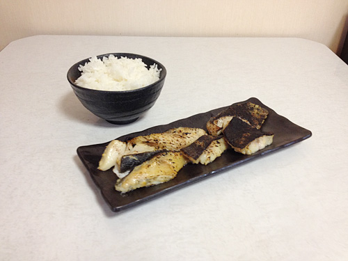 銀たら切り落としとごはん