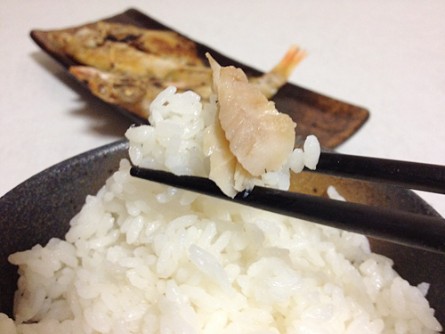 ごはんとのどぐろ一夜干し