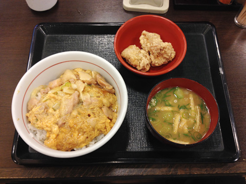 なか卯　親子丼＋唐あげセット