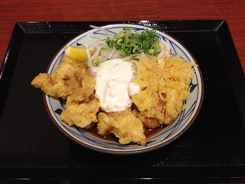 丸亀製麺　タル鶏天ぶっかけ