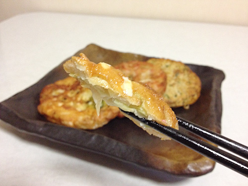 豆腐と魚のお好み焼き　チーズ