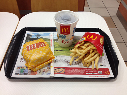 マクドナルド　エッグチーズバーガー