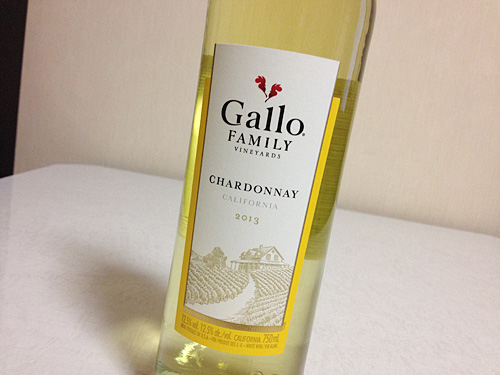 Gallo Family Vineyards Chardonnay 2013 アップ