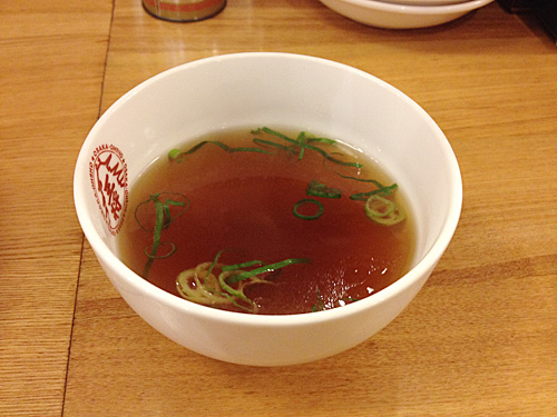 大阪王将の中華スープ