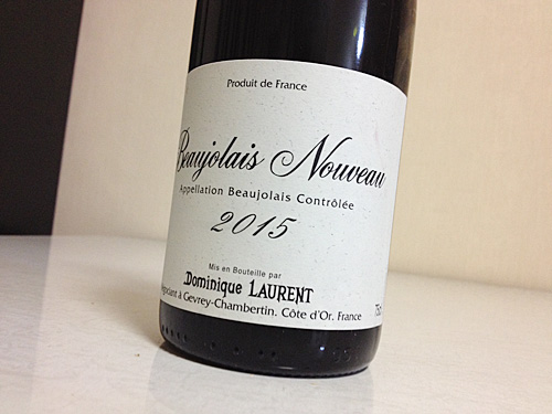 Dominique Laurent Beaujolais Nouveau 2015　ラベル