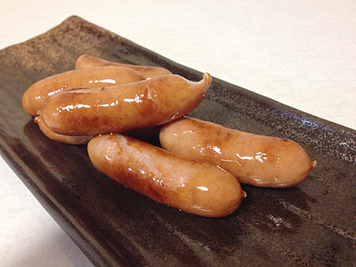熟成あらびきウインナー　焼き上がり