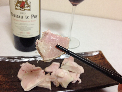 Chateau le Puy 2005とロースハム