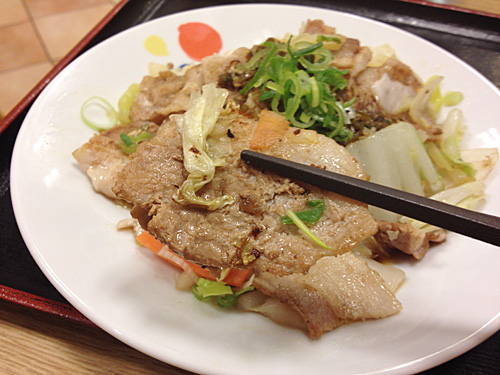 豚肉とたっぷり冬野菜炒めの豚肉