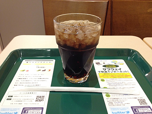 サブウェイ　コーラ
