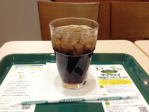 サブウェイ　コーラ
