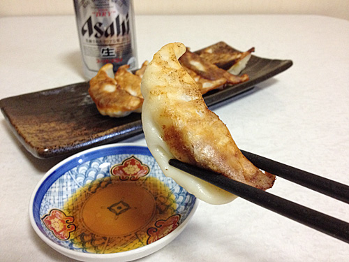 ビールと宇都宮餃子