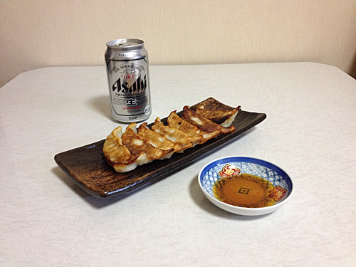 宇都宮餃子とスーパードライ